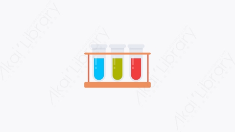 图片素材-047-试管test_tubes卡通扁平实验室科学教育元素图标