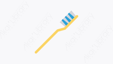 图片素材-047-牙刷toothbrush卡通扁平婴儿儿童玩具元素图标