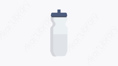 图片素材-047-水瓶water_bottle卡通扁平健康和健身元素图标