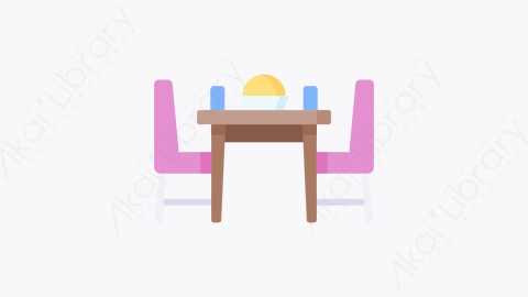 图片素材-048餐桌 Dining tableMG卡通家居用品元素图标