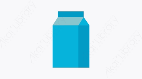 图片素材-048-牛奶盒milk_box扁平卡通城市生活元素图标