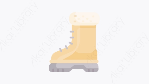 图片素材-048雪地靴 snow bootsMG卡通北极和南极的元素图标