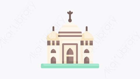 图片素材-048泰姬陵 taj mahalMG卡通美术元素图标