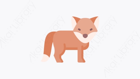 图片素材-049狐狸 foxMG卡通野生动物元素图标