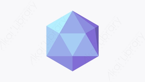 图片素材-049八面体 octahedronMG卡通神圣的几何元素图标