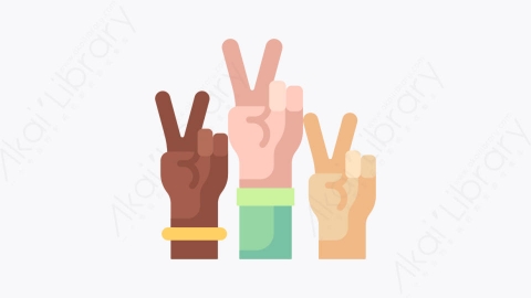 图片素材-049和平 peaceMG卡通人权元素图标