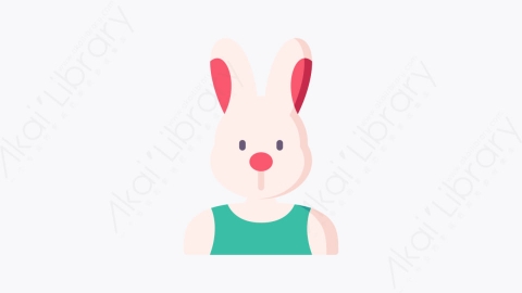 图片素材-049兔子 rabbitMG卡通圣诞头像元素图标