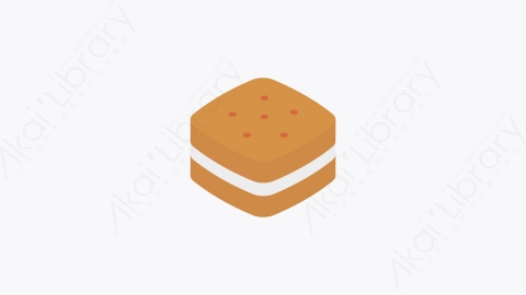 图片素材-0050-饼干cookie卡通扁平食物和饮料的元素图标