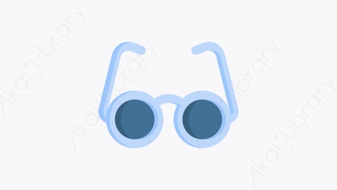 图片素材-050眼镜glassesMG卡通辅助功能元素图标