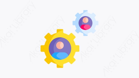 图片素材-050管理 managementMG卡通团队合作精神元素图标