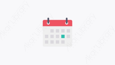 图片素材-051-日历calendar扁平卡通购物和电子商务元素图标