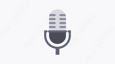图片素材-053-麦克风microphone扁平卡通通信元素图标