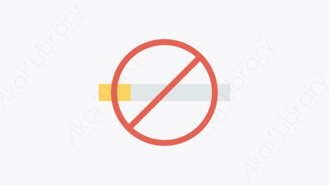 图片素材-054-禁止吸烟no_smoking卡通扁平自然生态元素图标
