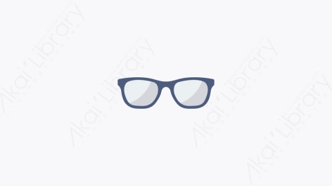 图片素材-054-阅读眼镜reading_glasses卡通扁平家用设备和电器元素图标