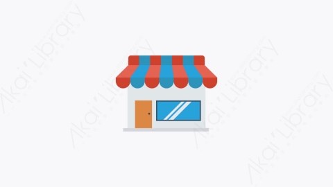 图片素材-055-车间shop卡通扁平机场元素图标