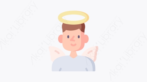 图片素材-057天使 angelMG卡通圣诞头像元素图标