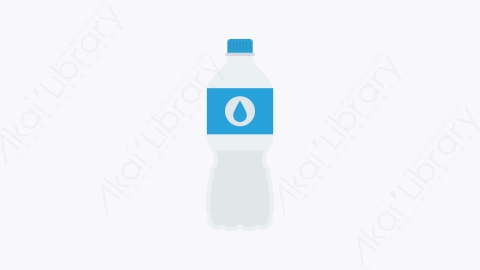 图片素材-059-水瓶water_bottle卡通扁平健康和健身元素图标
