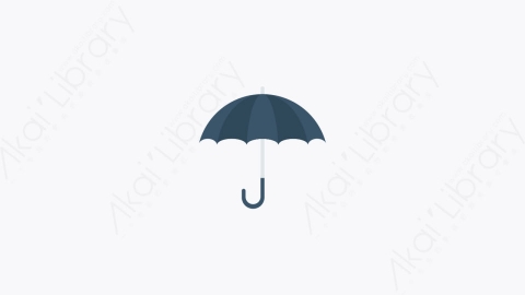 图片素材-061-雨伞umbrella卡通扁平旅行和冒险元素图标