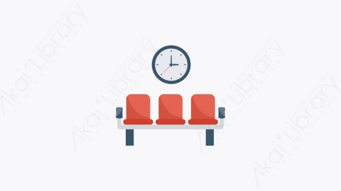 图片素材-061-候车室waiting_room卡通扁平机场元素图标