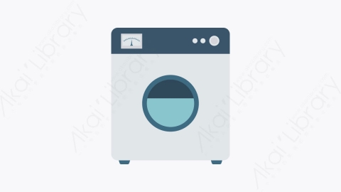 图片素材-061-洗衣机washing_machine扁平卡通城市生活元素图标