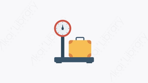 图片素材-062-重量秤weight_scale卡通扁平机场元素图标