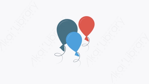 图片素材-0064-气球balloon卡通扁平马戏团元素图标