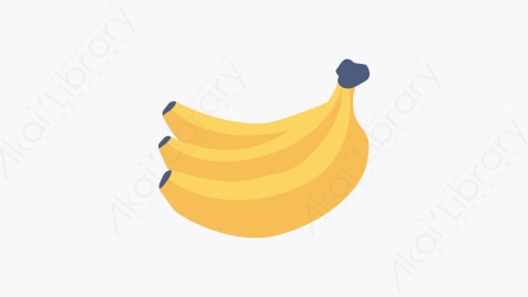 图片素材-064-香蕉banana卡通扁平健康和健身元素图标