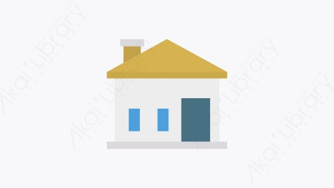 图片素材-064-住宅home卡通扁平城市建筑元素图标