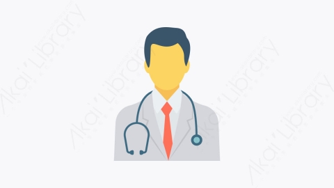图片素材-065-医生doctor扁平卡通城市生活元素图标