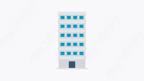 图片素材-066-大楼building扁平卡通城市生活元素图标