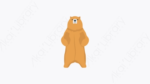 图片素材-0068-棕熊bear卡通扁平马戏团元素图标