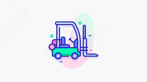 图片素材-029_叉车_forklift