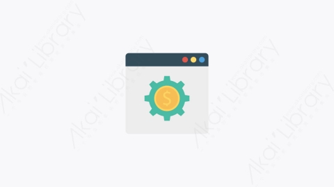 图片素材-0070-浏览器browser卡通扁平金融财务元素图标
