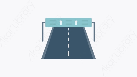 图片素材-072-高速公路highway扁平卡通城市生活元素图标