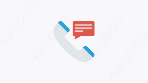 图片素材-0075-电话call卡通扁平金融财务元素图标