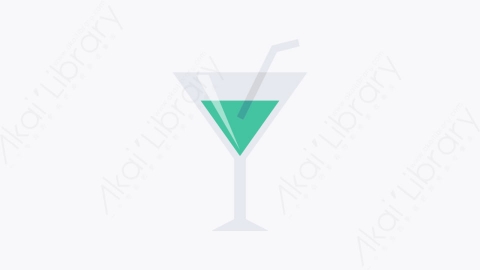 图片素材-075-鸡尾酒cocktail卡通扁平健康和健身元素图标