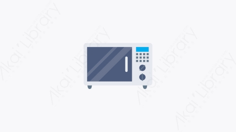 图片素材-075-微波炉microwave_oven卡通扁平家用设备和电器元素图标