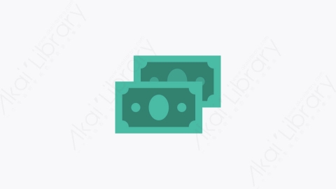 图片素材-0076-现金cash卡通扁平金融财务元素图标