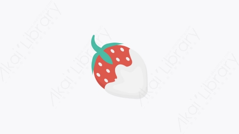 图片素材-0077-草莓strawberry卡通扁平食物和饮料的元素图标