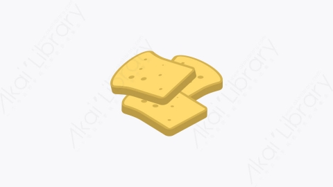图片素材-0079-吐司toast卡通扁平食物和饮料的元素图标