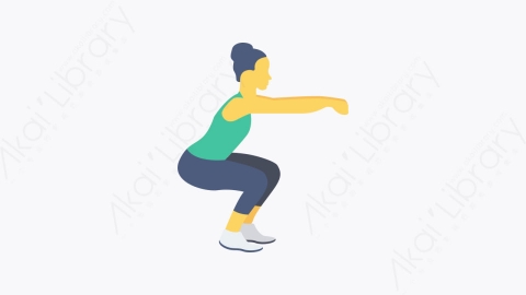 图片素材-080-瑜伽yoga卡通扁平健康和健身元素图标