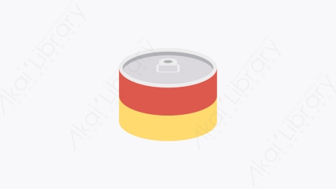 图片素材-0085-罐装食品canned_food卡通扁平食物和饮料的元素图标