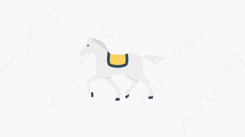 图片素材-0097-马horse卡通扁平马戏团元素图标