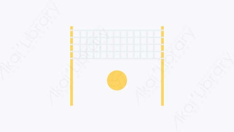 图片素材-098-沙滩排球beach_volleyball卡通扁平健康和健身元素图标