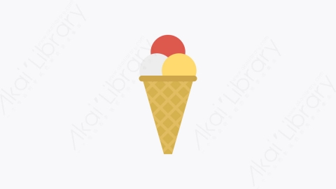 图片素材-0098-冰淇淋ice_cream卡通扁平马戏团元素图标