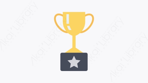 图片素材-101-奖杯trophy卡通扁平健康和健身元素图标