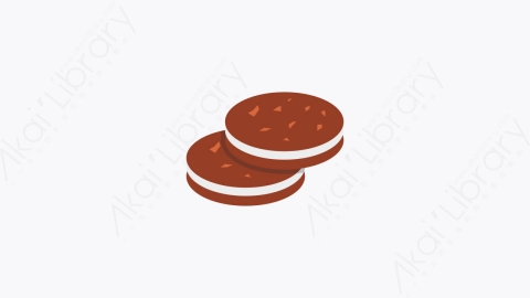 图片素材-0114-饼干biscuit卡通扁平食物和饮料的元素图标