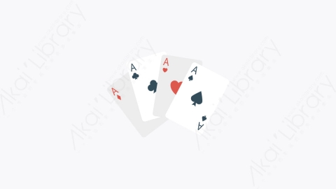 图片素材-0115-扑克牌playing_card卡通扁平马戏团元素图标