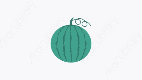 图片素材-0117-西瓜watermelon卡通扁平食物和饮料的元素图标