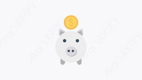 图片素材-0123-存钱罐piggy_bank卡通扁平金融财务元素图标